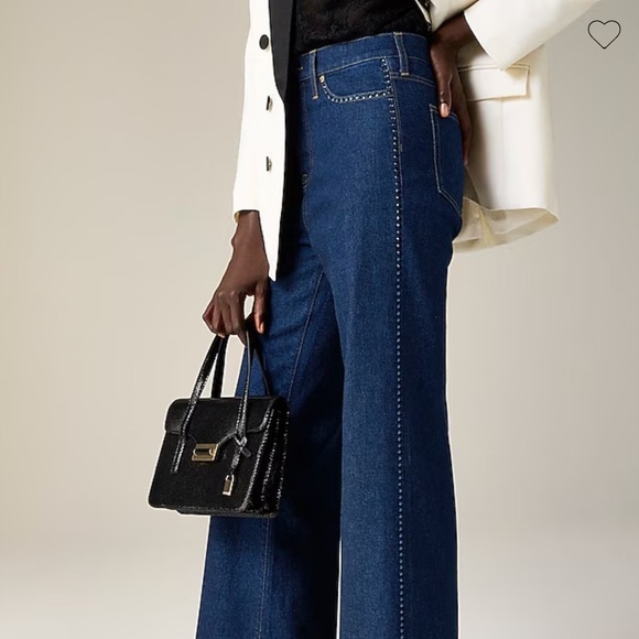 J crew Embellished denim trouser - Picture 3 of 5